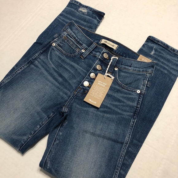 NWT Madewell Slim Straight Jeans 0504 - Picture 5 of 11